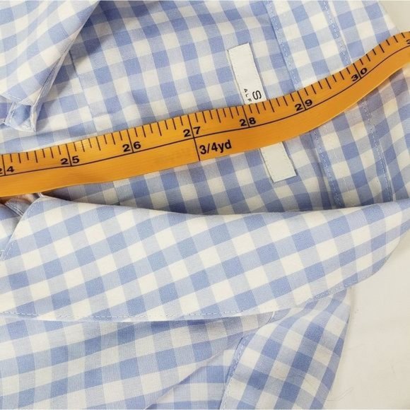 Alfred Sung Blue Checkered Button Up XXL - Picture 9 of 10